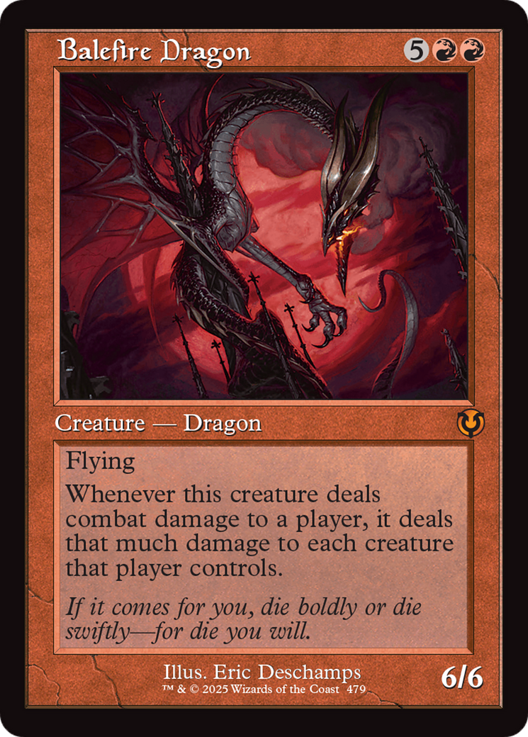 Balefire Dragon (INR-479) - Innistrad Remastered - Magic The Gathering - Single Cards