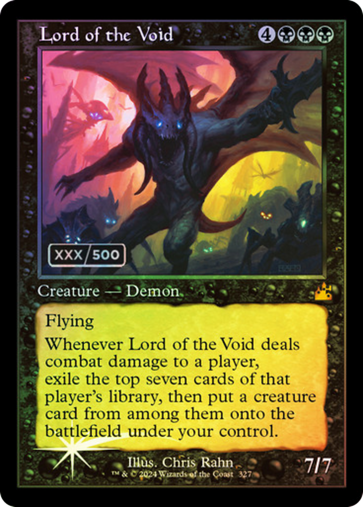 FOIL Lord of the Void (Retro Frame) (Serial Numbered) (RVR-327) - Ravnica Remastered - Magic The Gathering - Single Cards