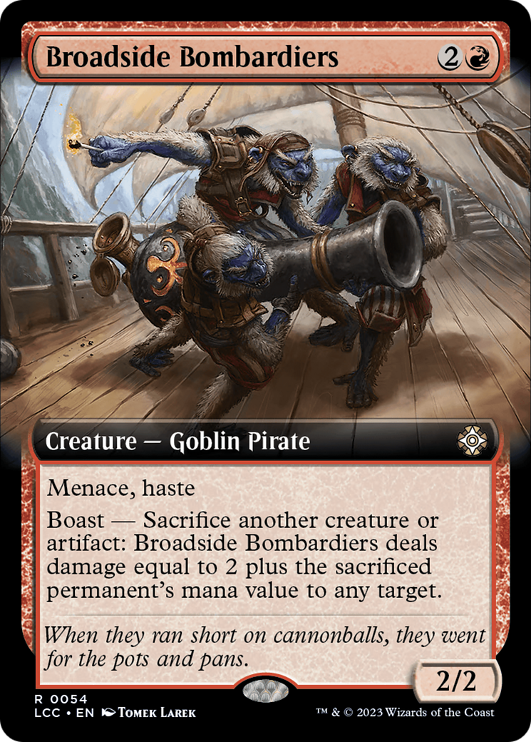Broadside Bombardiers (Extended Art) (LCC-054) - The Lost Caverns of Ixalan Commander - Magic The Gathering - Single Cards