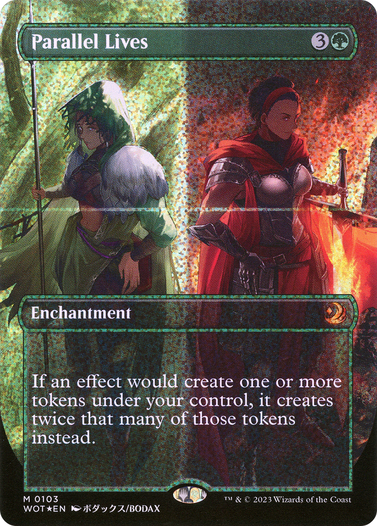 FOIL Parallel Lives (Anime Borderless) (Confetti Foil) (WOT-103) - Wilds of Eldraine: Enchanting Tales - Magic The Gathering - Single Cards