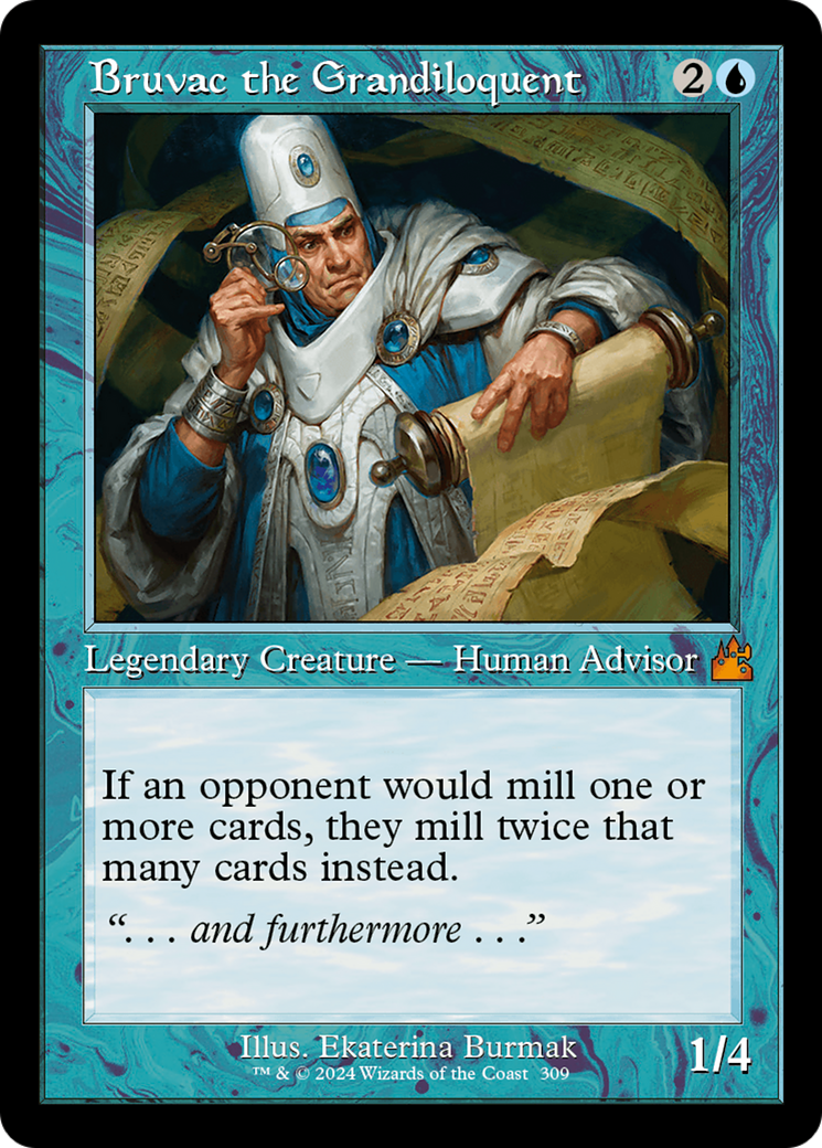 Bruvac the Grandiloquent (Retro Frame) (RVR-309) - Ravnica Remastered - Magic The Gathering - Single Cards