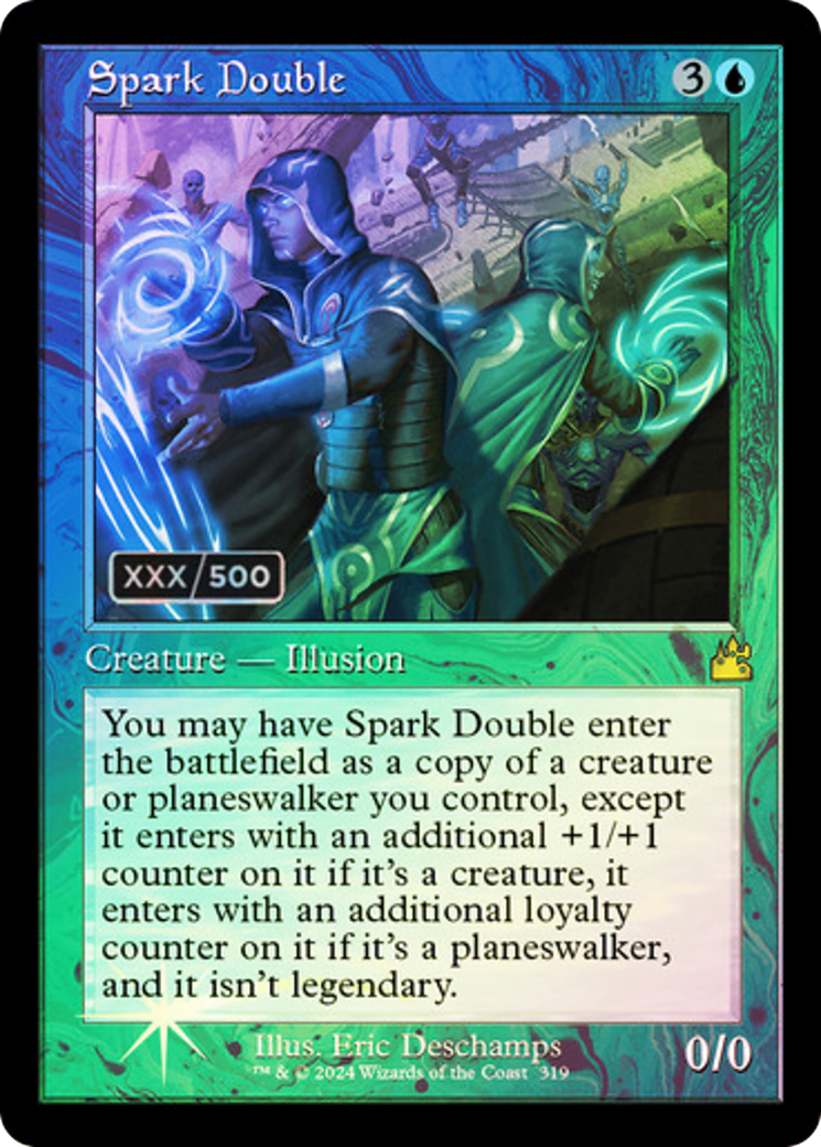 FOIL Spark Double (Retro Frame) (Serial Numbered) (RVR-319) - Ravnica Remastered - Magic The Gathering - Single Cards