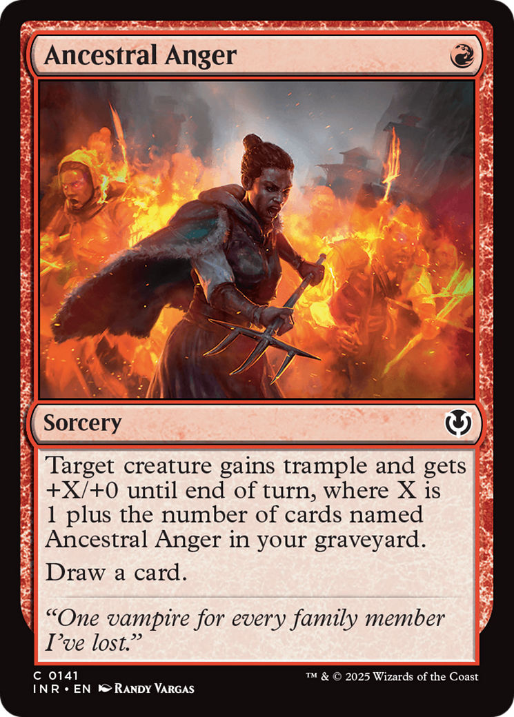 FOIL Ancestral Anger (INR-141) - Innistrad Remastered - Magic The Gathering - Single Cards