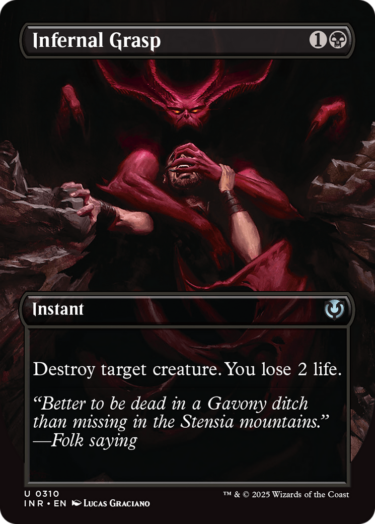 FOIL Infernal Grasp (INR-310) - Innistrad Remastered - Magic The Gathering - Single Cards