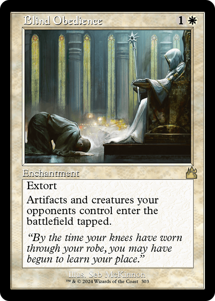 Blind Obedience (Retro Frame) (RVR-303) - Ravnica Remastered - Magic The Gathering - Single Cards