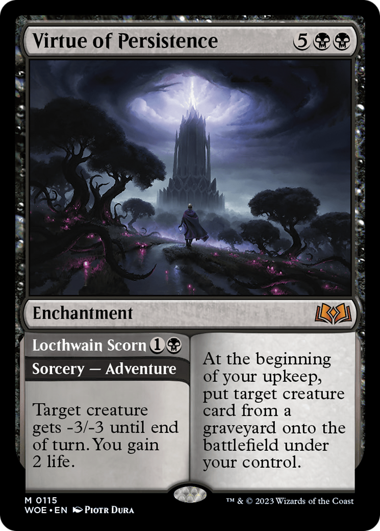 FOIL Virtue of Persistence (WOE-115) - Wilds of Eldraine - Magic The Gathering - Single Cards