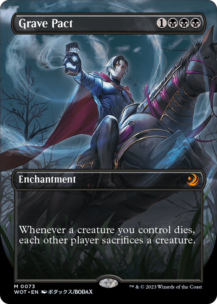 FOIL Grave Pact (Anime Borderless) (WOT-073) - Wilds of Eldraine: Enchanting Tales - Magic The Gathering - Single Cards