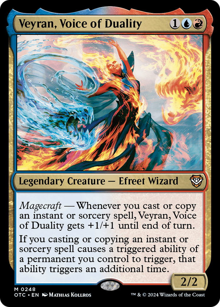 Veyran, Voice of Duality (OTC-248) - Outlaws of Thunder Junction Commander - Magic The Gathering - Single Cards