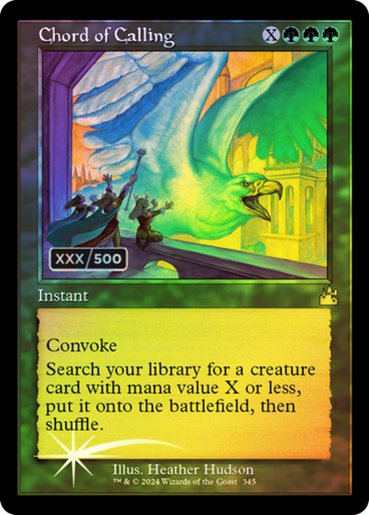 FOIL Chord of Calling (Retro Frame) (Serial Numbered) (RVR-345) - Ravnica Remastered - Magic The Gathering - Single Cards