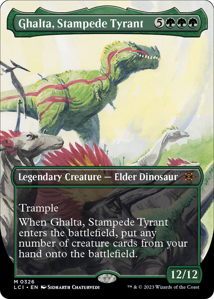 FOIL Ghalta, Stampede Tyrant (Borderless) (LCI-326) - The Lost Caverns of Ixalan - Magic The Gathering - Single Cards