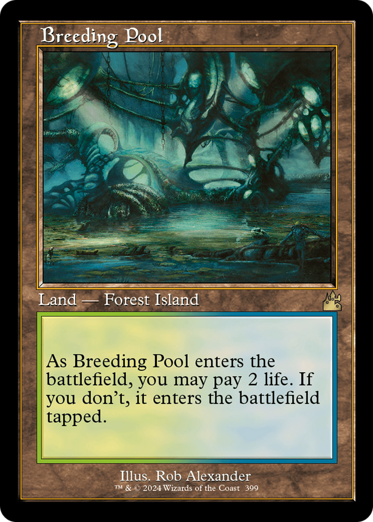 FOIL Breeding Pool (Retro Frame) (RVR-399) - Ravnica Remastered - Magic The Gathering - Single Cards