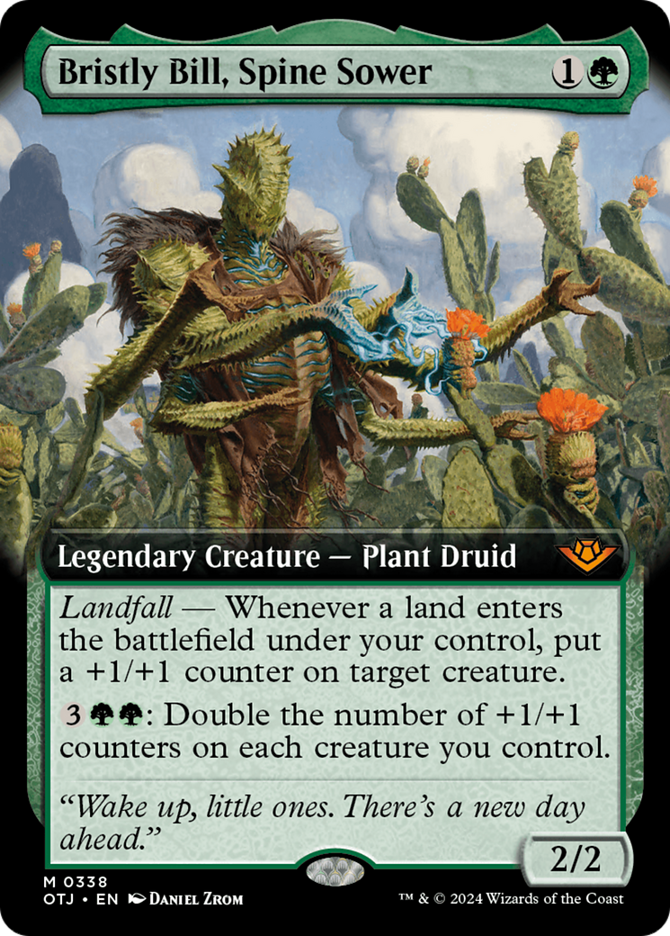 FOIL Bristly Bill, Spine Sower (Extended Art) (OTJ-338) - Outlaws of Thunder Junction - Magic The Gathering - Single Cards