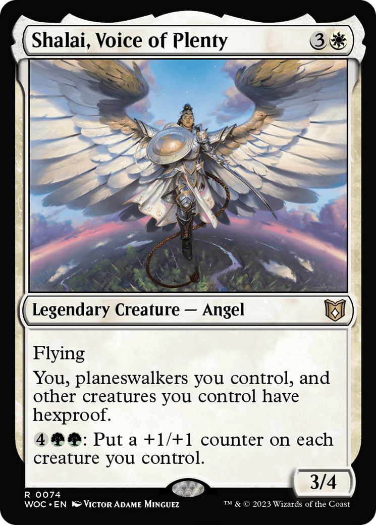 Shalai, Voice of Plenty (WOC-074) - Wilds of Eldraine Commander - Magic The Gathering - Single Cards