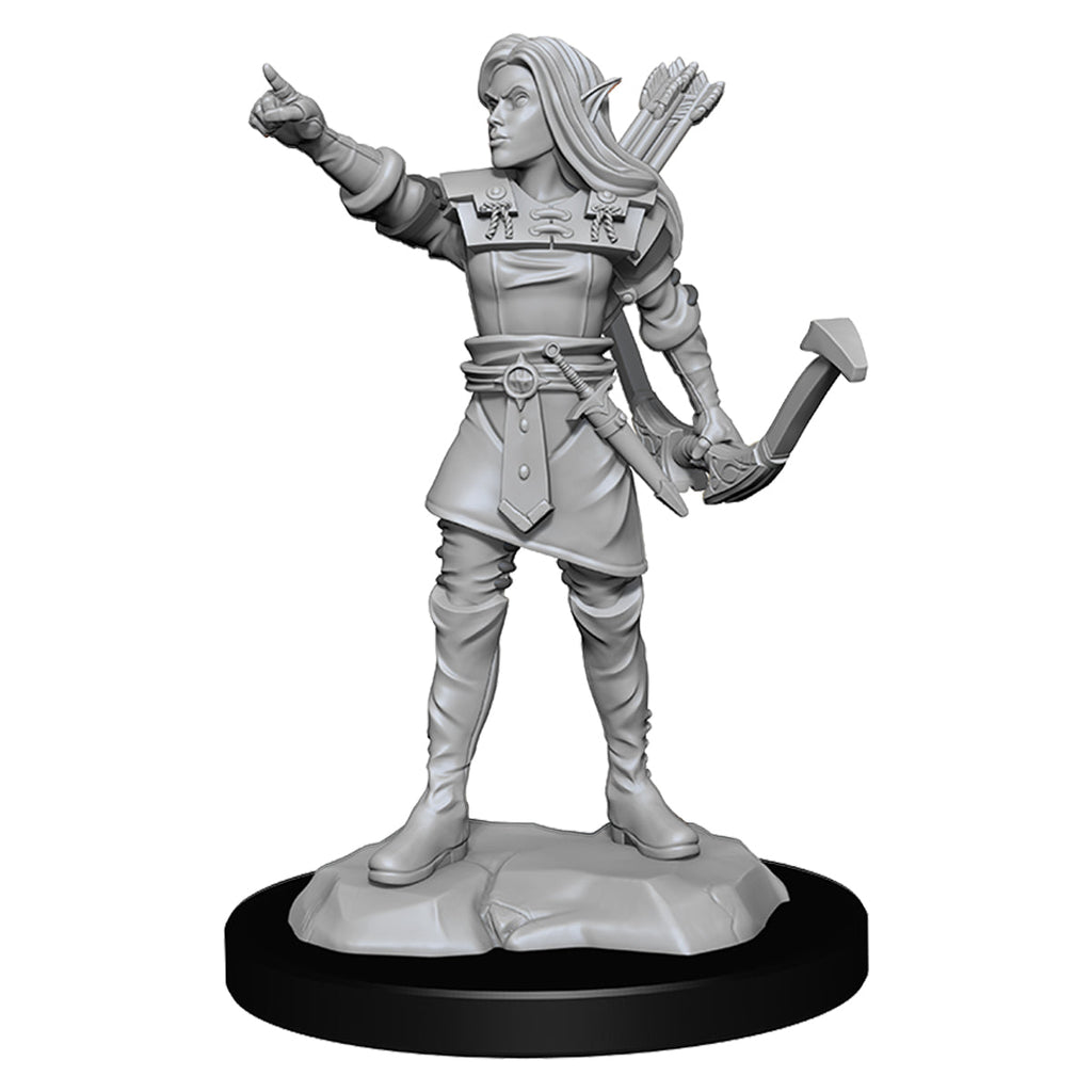 D&D Nolzurs Marvelous Unpainted Miniatures Elf Female Ranger - Miniatures