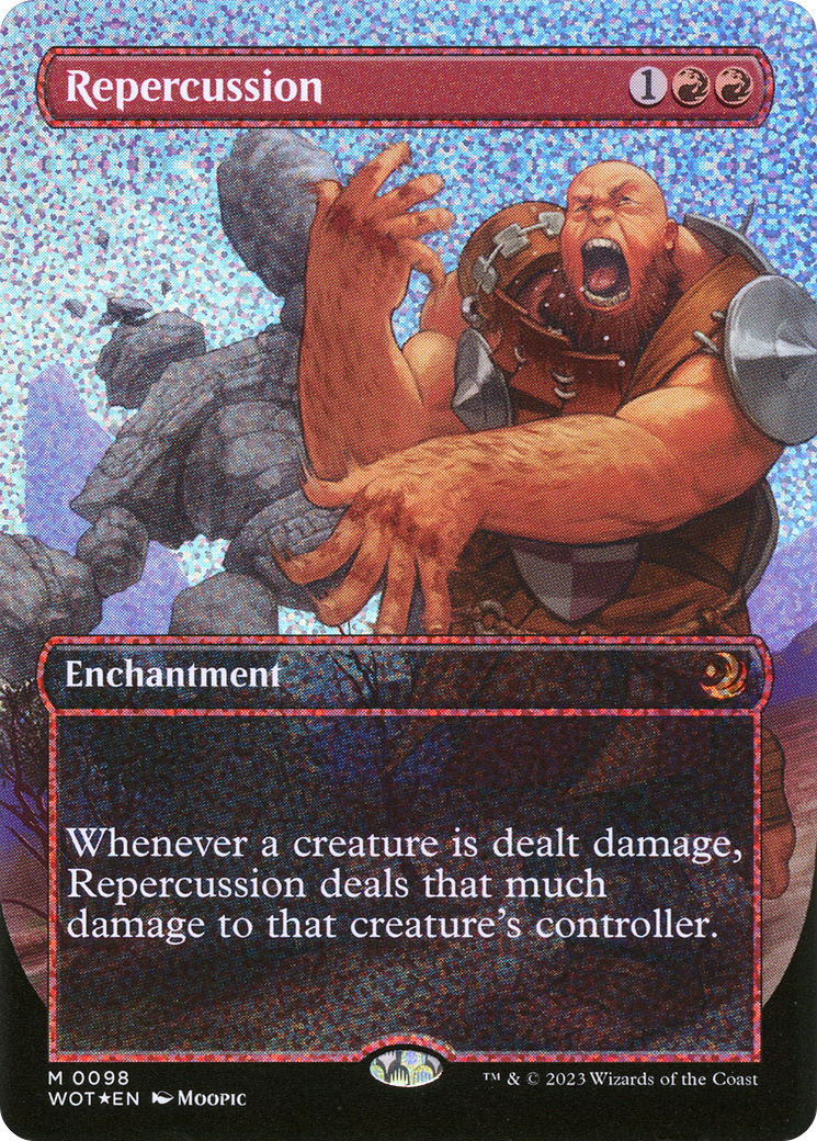 FOIL Repercussion (Anime Borderless) (Confetti Foil) (WOT-098) - Wilds of Eldraine: Enchanting Tales - Magic The Gathering - Single Cards