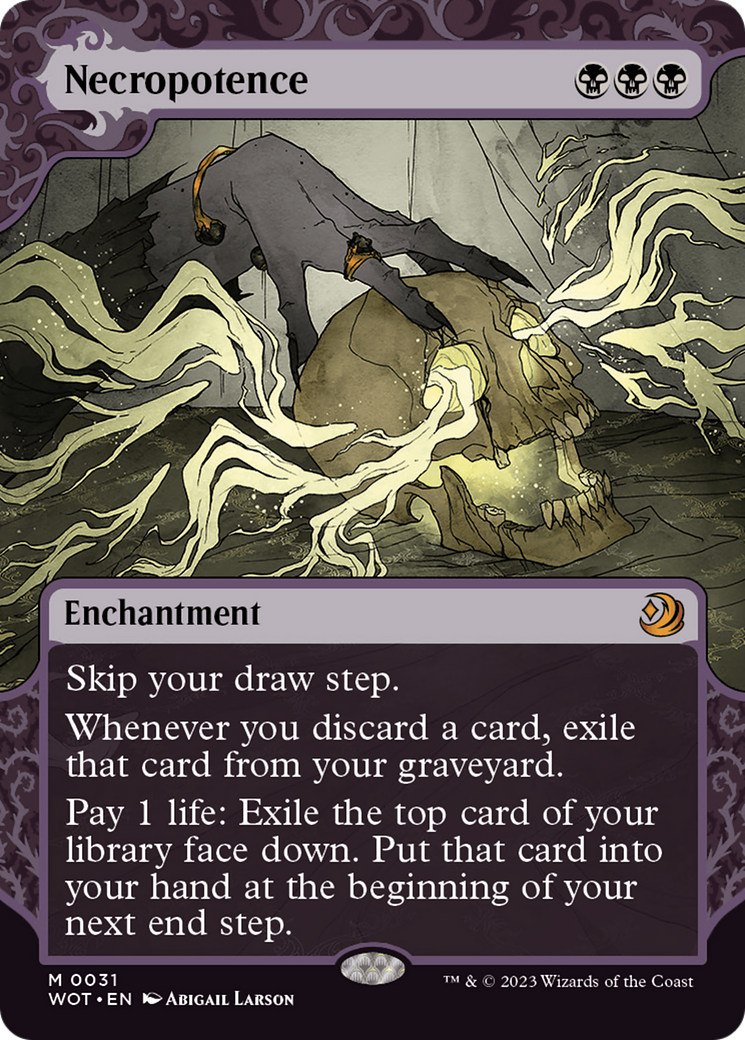 Necropotence (WOT-031) - Wilds of Eldraine: Enchanting Tales - Magic The Gathering - Single Cards
