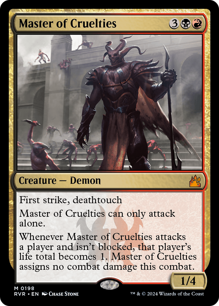 Master of Cruelties (RVR-198) - Ravnica Remastered - Magic The Gathering - Single Cards