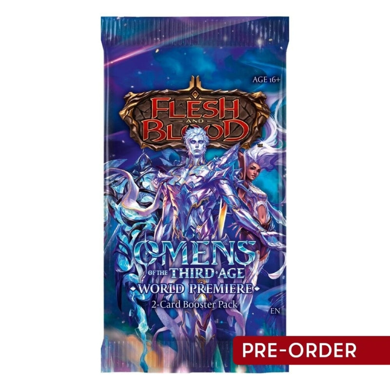 Flesh and Blood Omens of the Third Age Single Booster Pack - Trading Card Games