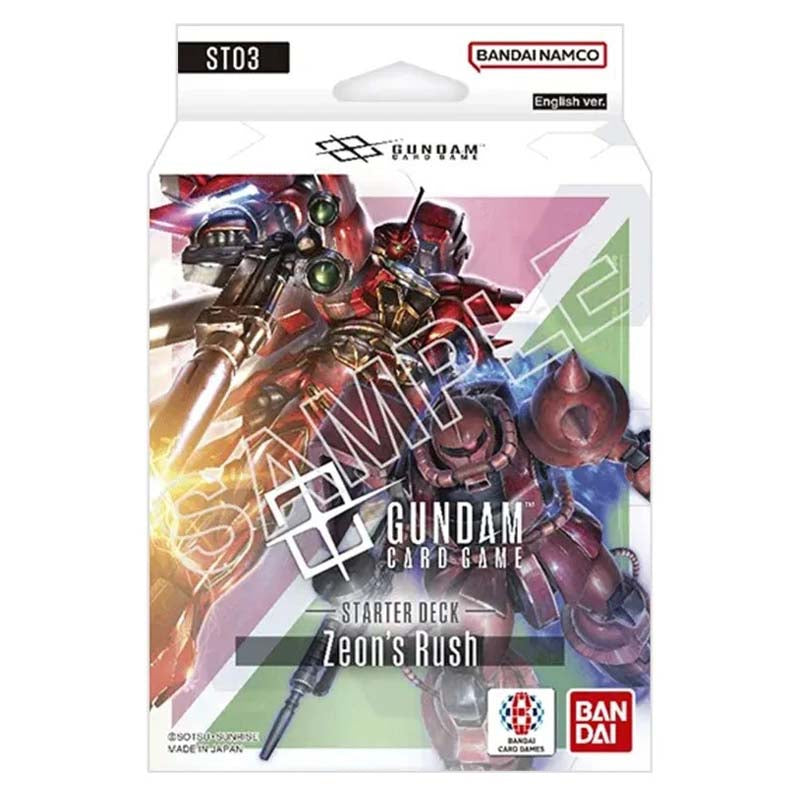 Gundam Card Game Zeon's Rush ST03 Starter Deck - Trading Card Games