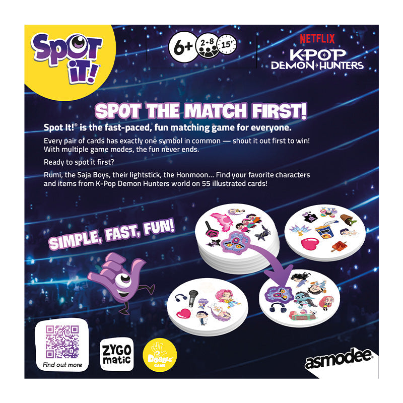 KPop Demon Hunters Spot It! - Board Games - 4