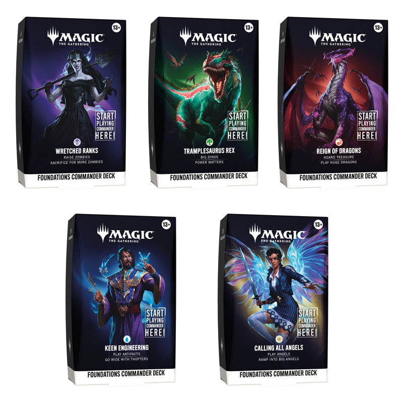 Magic Foundations Starter Commander Deck (Set of 5) - Trading Card Games - 2