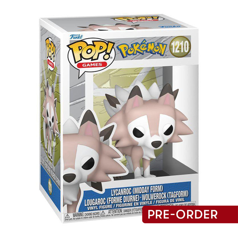 Pokemon - Lycanroc (Midday Form) Pop! Vinyl - Statues & Figures