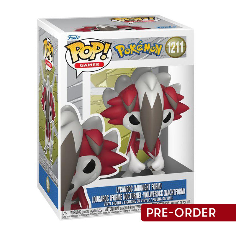 Pokemon - Lycanroc (Midnight Form) Pop! Vinyl - Statues & Figures