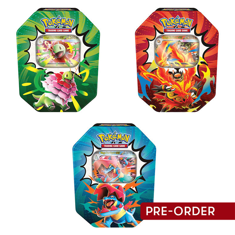 Pokemon TCG Mega Evolution Ascended Heroes Tins (Set of 3) - Trading Card Games