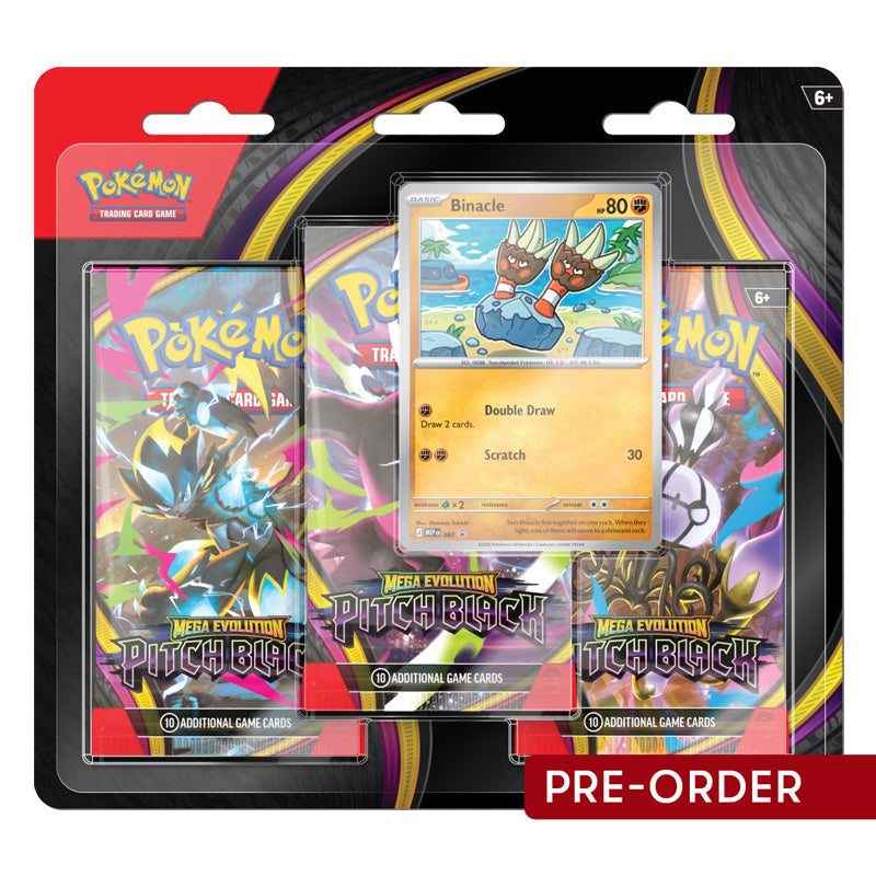 Pokemon TCG Mega Evolution Pitch Black Three Booster Blister - Trading Card Games