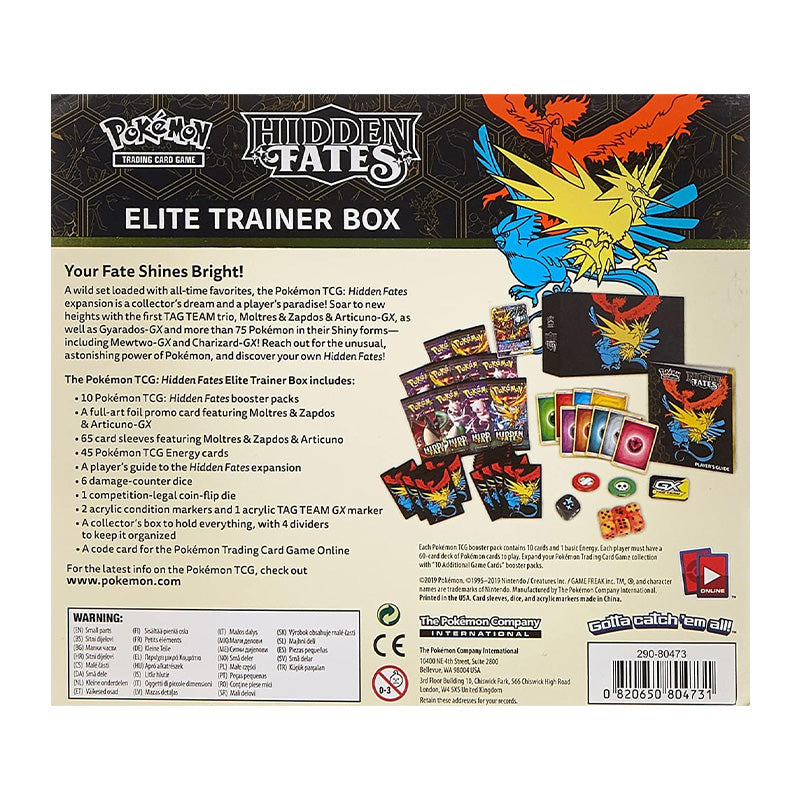 Sun and Moon Hidden Fates Elite Trainer Box Pokemon TCG - Trading Card Games - 2