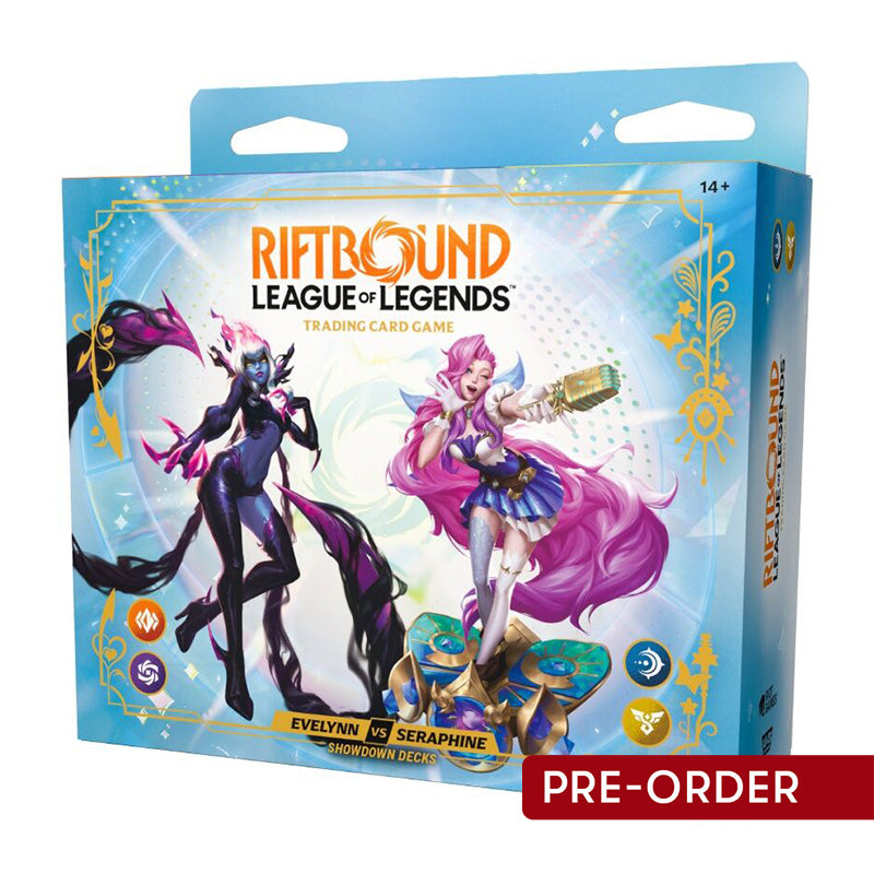 Riftbound League of Legends TCG Radiance Evelynn vs Seraphine Showdown Decks - Trading Card Games