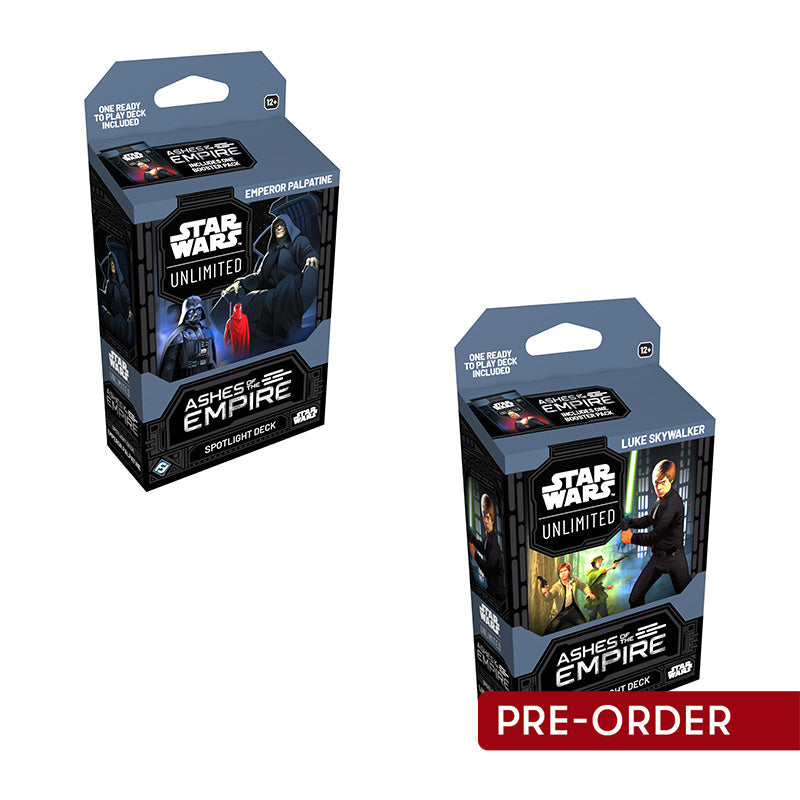 Star Wars Unlimited Ashes of the Empire Spotlight Deck (Pair) - Trading Card Games