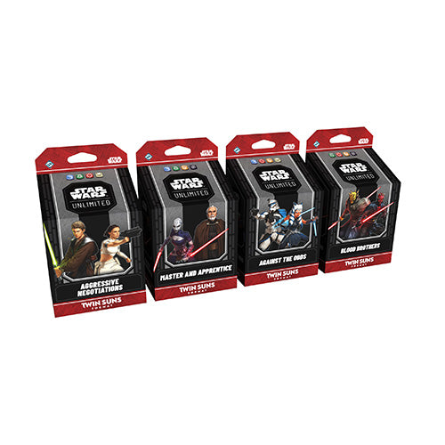 Star Wars Unlimited Twin Suns Deck (Set of 4) - Trading Card Games