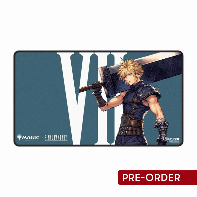Ultra Pro Magic MTG Final Fantasy Cloud Ex-Soldier Black-Stitched Playmat - Playmats